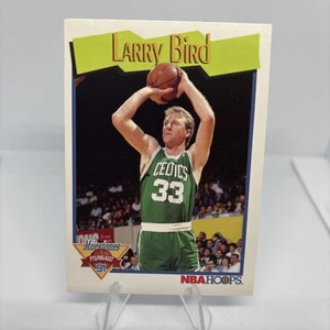 Tarjeta de baloncesto 1991-92 NBA Hoops Milestones Larry Bird #314 Boston Celtics NBA - Imagen 1 de 2