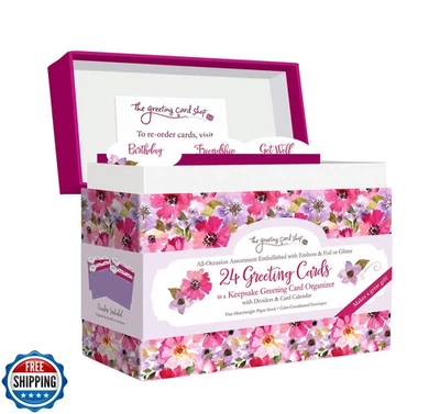 Surtido de tarjetas de felicitación de diseñador para todas las ocasiones (24 tarjetas con bisel Foto 1 de 4