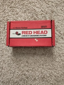 Red Head 1226 Trubolt Cuneo Acciaio 1/2 Pollice per 2-3/4 Pollici Ancoraggio 50 QTÀ SCATOLA COMPLETA - Foto 1 di 12