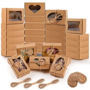 32 PCS Kraft Soap Boxes for Homemade Soap, 3.54 X 2.36 X 1.18 Inch Soap Packa... - Picture 1 of 6