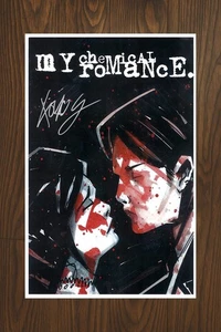 My Chemical Romance Signed Movie Poster 11x17 with COA - Authentic Memorabilia - Picture 1 of 3