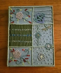 Diario Boho Journal tessuto con perline impreziosito foderato 6x8 500 pg - Foto 1 di 6