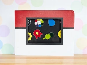 Pokemon - Indigo League Komplett 8 Stück Gym Badge Emaille Pins Cosplay Set - Bild 1 von 18