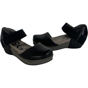 Scarpe Mary Jane Otbt Wander Out in pelle con zeppa plateau nere da donna taglia 8M - Foto 1 di 12