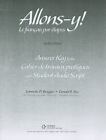 Workbook/Lab Manual Answer Key For Allons-Y!: Le Franais Par Etapes, 6Th