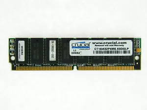 CT16M32P4M6 64MB Crucial PS/2 FPM SIMM RAM 16Mx32 non-Parity - Picture 1 of 1