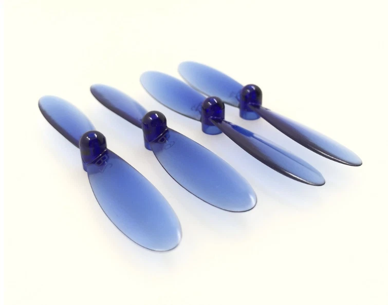 Hubsan X4 H107D Transparent Clear Blue Propeller Blades Props Rotor Set - Image 1 of 1