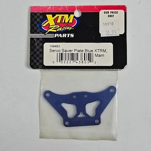 XTM Racing Servo Saver Plate Blue XTMR, Mam 149463 RC Radio Control Part NEW NOS - Picture 1 of 3