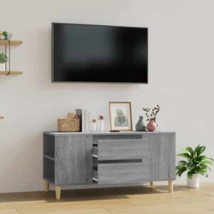 NNEVL TV Cabinet Grey Sonoma 102x44.5x50 cm Engineered Wood - Picture 1 of 10