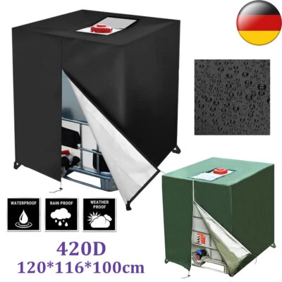 1000L IBC Container Wassertank Abdeckplane Thermohülle Schutzhülle Schutzhaube - Bild 1 von 4