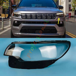 Fit For Jeep Compass 2022 2023-2024 Left Side Headlight Clear Lens Cover+Sealant