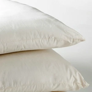 Duck Feather Cushion Pads 18" 45cm Square Cambric Cover 2 pack Ethically Sourced - Picture 1 of 3