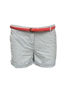 MAISON SCOTCH Women's Blue White Stripped Shorts #898 31 NWT - Picture 1 of 4