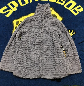 Patagonia Girls Gray Fluffy Lined 2 Button Dressy Coat Jacket Size Large(12) - Picture 1 of 8