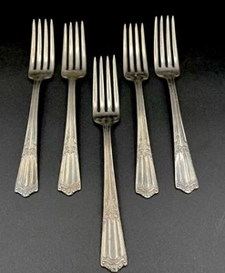 5 Piatto in argento Lenox Wallace Deerfield modello argento 7" forchette da cena - Foto 1 di 10