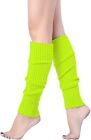 v28 Women Warm Leg Warmers 80s Retro Party Costume Knit Ballet Neon Long Socks