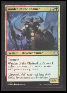 MTG Warden of the Chained 230 Uncommon Theros Beyond Death Card CB-1-2-A-8 - Picture 1 of 6