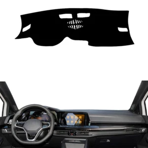 For VW Golf 8 MK8 2022 2023 black Dashboard Cover Dashmat Anti-Sun Mat Pad trim - Picture 1 of 8