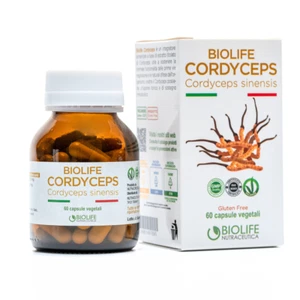 Biolife Cordyceps Integratore Alimentare Salute Cuore 60 capsule 500mg Vegano - Foto 1 di 5