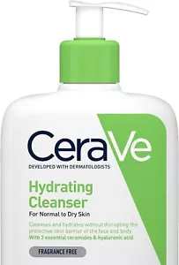 CeraVe Hydrating Cleanser, Normal to Oily Skin with 3 Essential Ceramides 236 ml - Picture 1 of 6