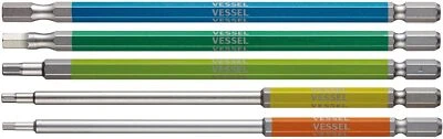 VESSEL 40V Compatible Single Head Hex Gosai Bit Set of 5 Opposite Width 2.5 - Image 1 of 4