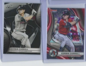 2025 Topps Chrome Black Corbin Carroll Diamondbacks, Bowmans Best - Foto 1 di 2