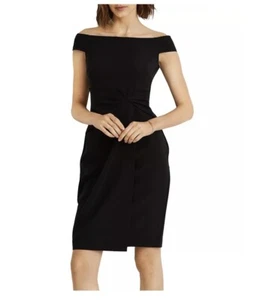 Lauren Ralph Lauren schulterfreies Crepe Cocktailkleid Größe 8 - Bild 1 von 9
