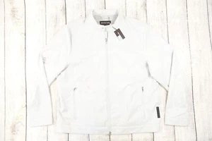 MICHAEL KORS GRAY PEARL 2XL WINDBREAKER RAIN JACKET MENS DEFECT - Picture 1 of 10