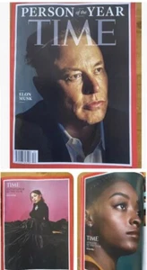 TIME Magazine Elon Musk Rodrigo Person of Year 2021 4 Gloss Covers NEW No Label - Picture 1 of 14