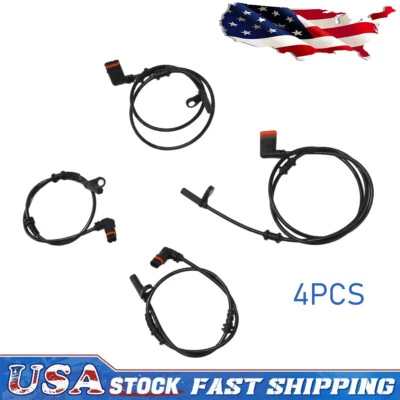 Sensores de velocidad de rueda ABS delanteros y traseros 4 piezas para Mercedes-Benz SLK250 SLK300 SLK350 Foto 1 de 4