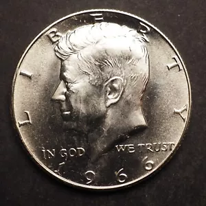 1966 SMS Kennedy SILVER Half Dollar **NICE COIN!** FREE SHIPPING! M5995 - Picture 1 of 2