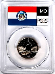 2003-S Clad Proof Missouri State Quarter-PCGS PR 70 DCAM-State Flag - Picture 1 of 4