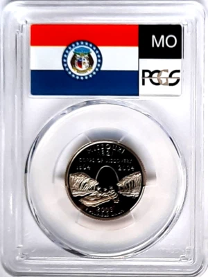 2003-S Clad Proof Missouri State Quarter-PCGS PR 70 DCAM-State Flag - Image 1 of 4