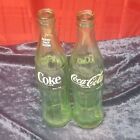 Chattanooga Tenn Meridian Miss Coca Cola Coke Green Glass Acl 2 Bottles 10 Floz