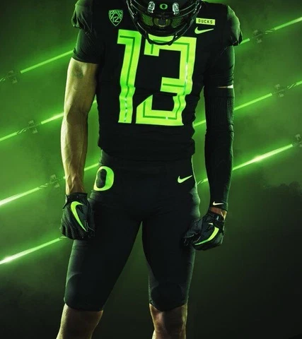 Oregon Ducks Nike Football Pant team issued Oregon Game worn PE Black pants Cover