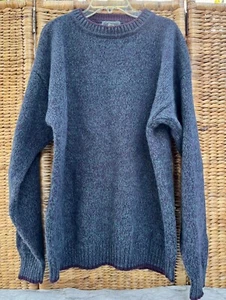 Vintage Woolrich Pullover Herrengröße Large lila grün Rundhalsausschnitt - Bild 1 von 7