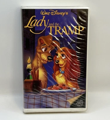 Lady & the Tramp VHS Disney Tape Black Diamond Classics VTG Clamshell Nearly New - Image 1 of 4