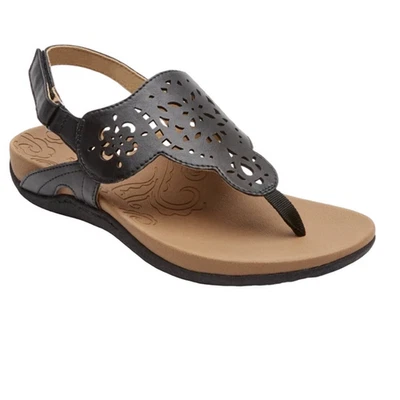Sandalias ROCKPORT para mujer talla 10 negras Ridge Circle Lazer recorte tanga con tirantes Foto 1 de 4