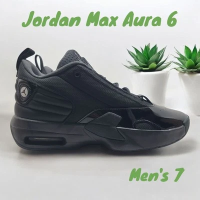 Nike Air Jordan Max Aura 6 Negro-Negro-Antracita TALLA 7 [FQ8298-001] NUEVO Foto 1 de 4
