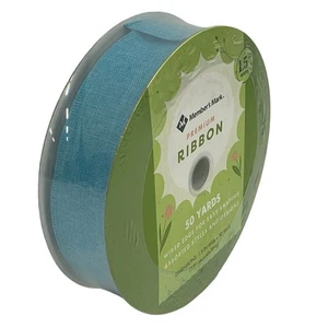Member's Mark Premium Wired Ribbon 50 Yards 1-1/2 in Width in Blue - Picture 1 of 3