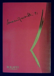 LUCIANO PAVAROTTI - Folder con FOGLIETTO AUTOGRAFATO - Saint Vincent - Anno 1991 - Imagen 1 de 8