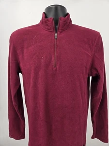 REI Co-Op Pullover Shirt Small Red Fleece Outdoor Thermal Light Sweatshirt Men * - Picture 1 of 15