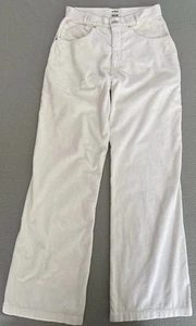BRORA CORDUROY TROUSERS SZ 8 ECRU ASHLEY BOYFRIEND HIGH WOMENS MUST SEE DETAIL - Picture 1 of 15