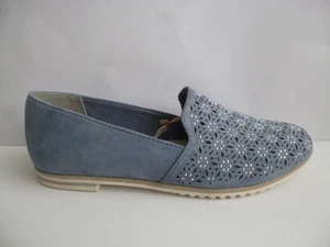 Marco Tozzi Slippers Ballerinas Shoes Half Shoes Pumps Blue Light Blue - Picture 1 of 7