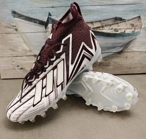 Adidas Freak 23 Inline Football Cleats HP2445 Maroon White Mens Size 10.5 New - Picture 1 of 7
