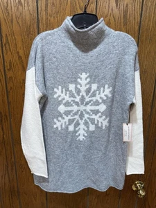 Suéter Cupcakes y Cachemira Mujer Mediano Copo de Nieve Pullover Invierno Acogedor Cálido - Imagen 1 de 5
