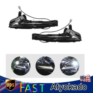 Pair LED DRL Daytime Running Lights LH+RH For 14 15 16 Lexus IS250 300 350 200t - Picture 1 of 16