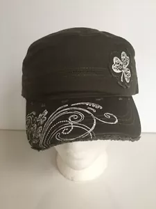 Gorra de cadete en dificultades de trébol irlandés con parche de trébol - ajustable ~ NUEVA con etiqueta - Imagen 1 de 9