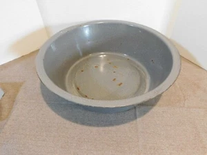 Vintage Gray 18" Enamelware Basin Dish Pan - Picture 1 of 5