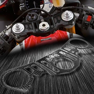 Almohadilla protectora de triple árbol con mango de yugo 12-14 YZFR1 negra perforada - Imagen 1 de 4